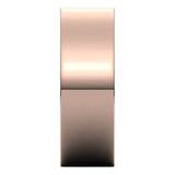 10K Rose Gold Flat Comfort Fit Light Wedding Band, 7 mm Wide