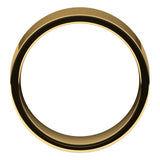 18K Yellow Gold Flat Comfort Fit Light Wedding Band, 8 mm Wide