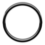 Platinum Flat Comfort Fit Light Wedding Band, 6 mm Wide