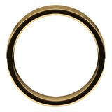 14K Yellow Gold Flat Comfort Fit Light Wedding Band, 6 mm Wide