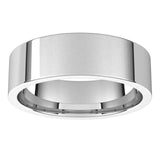 Sterling Silver Flat Comfort Fit Light Wedding Band, 6 mm Wide