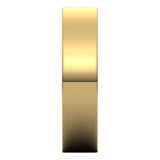 10K Yellow Gold Flat Comfort Fit Light Wedding Band, 5 mm Wide