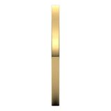 14K Yellow Gold Flat Ultra-Light Wedding Band, 1.5 mm Wide
