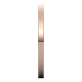 10K Rose Gold Flat Ultra-Light Wedding Band, 1.5 mm Wide