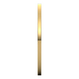 18K Yellow Gold Flat Ultra-Light Wedding Band, 1 mm Wide