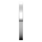 Sterling Silver Flat Ultra-Light Wedding Band, 2 mm Wide