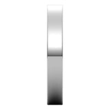 10K White Gold Flat Ultra-Light Wedding Band, 3 mm Wide