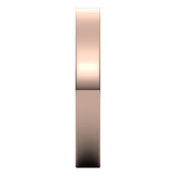 18K Rose Gold Flat Ultra-Light Wedding Band, 3 mm Wide