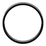 18K White Gold Flat Ultra-Light Wedding Band, 4 mm Wide