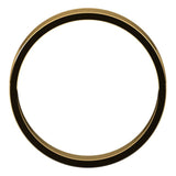 14K Yellow Gold Flat Ultra-Light Wedding Band, 4 mm Wide