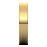 14K Yellow Gold Flat Ultra-Light Wedding Band, 4 mm Wide