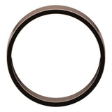 18K Rose Gold Flat Ultra-Light Wedding Band, 6 mm Wide