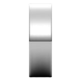 Sterling Silver Flat Ultra-Light Wedding Band, 6 mm Wide