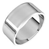 Platinum Flat Ultra-Light Wedding Band, 8 mm Wide