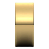 10K Yellow Gold Flat Ultra-Light Wedding Band, 8 mm Wide