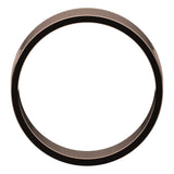14K Rose Gold Flat Ultra-Light Wedding Band, 7 mm Wide
