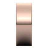 18K Rose Gold Flat Ultra-Light Wedding Band, 7 mm Wide