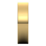 14K Yellow Gold Flat Ultra-Light Wedding Band, 5 mm Wide