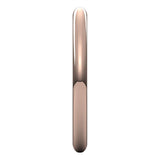 14K Rose Gold Half Round Wedding Band, 2 mm Wide