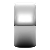 Sterling Silver Half Round Wedding Band, 10 mm Wide