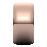 18K Rose Gold Half Round Wedding Band, 10 mm Wide