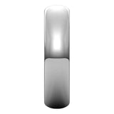Palladium Half Round Wedding Band, 5 mm Wide