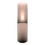 18K Rose Gold Half Round Wedding Band, 5 mm Wide