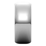 Sterling Silver Half Round Wedding Band, 8 mm Wide