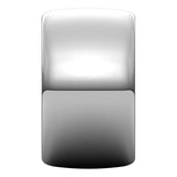 Palladium Half Round Wedding Band, 12 mm Wide