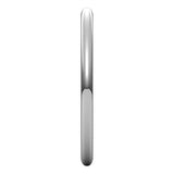 Sterling Silver Half Round Light Wedding Band, 1.5 mm Wide