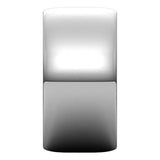 10K White Gold Half Round Light Wedding Band, 10 mm Wide