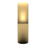 14K Yellow Gold Half Round Light Wedding Band, 5 mm Wide