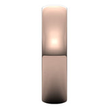 10K Rose Gold Half Round Light Wedding Band, 5 mm Wide
