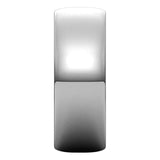 18K White Gold Half Round Light Wedding Band, 7 mm Wide