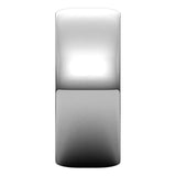 18K White Gold Half Round Light Wedding Band, 8 mm Wide