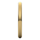 18K Yellow Gold Half Round Ultra-Light Wedding Band, 2 mm Wide
