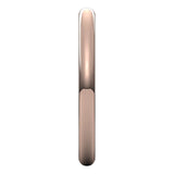 10K Rose Gold Half Round Ultra-Light Wedding Band, 2 mm Wide