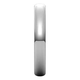 Sterling Silver Half Round Ultra-Light Wedding Band, 3 mm Wide
