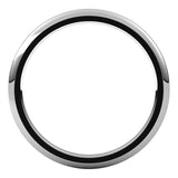 Platinum Domed Comfort Fit Wedding Band, 1.5 mm Wide