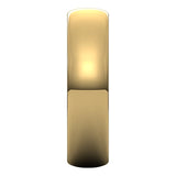 18K Yellow Gold Half Round Ultra-Light Wedding Band, 5 mm Wide