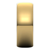 10K Yellow Gold Half Round Ultra-Light Wedding Band, 7 mm Wide