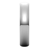 Sterling Silver Half Round Ultra-Light Wedding Band, 4 mm Wide