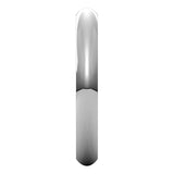 10K White Gold Domed Comfort Fit Wedding Band, 3 mm Wide