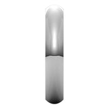 14K White Gold Domed Comfort Fit Wedding Band, 4 mm Wide