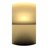 18K Yellow Gold Domed Comfort Fit Wedding Band, 12 mm Wide