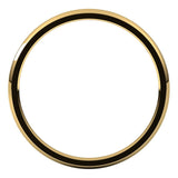 14K Yellow Gold Domed Light Comfort Fit Wedding Band, 1.5 mm Wide