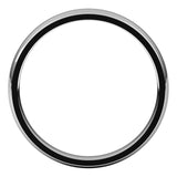 Sterling Silver Domed Light Comfort Fit Wedding Band, 3 mm Wide