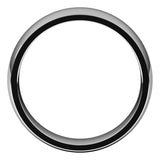 Palladium Domed Light Comfort Fit Wedding Band, 5 mm Wide