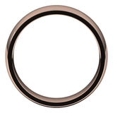 10K Rose Gold Domed Light Comfort Fit Wedding Band, 5 mm Wide