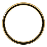 10K Yellow Gold Domed Light Comfort Fit Wedding Band, 2 mm Wide
